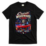 Cruisin' Woodward 1969 Detroit to Pontiac Vintage Car Artwork T-Shirt - Black