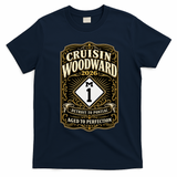 Aged To Perfection 2026 Woodward M1 Car Cruise T-Shirt - Navy Blue