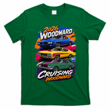 2026 CRUISING WOODWARD THREE MUSCLE LEGENDS T-Shirt - Irish Green