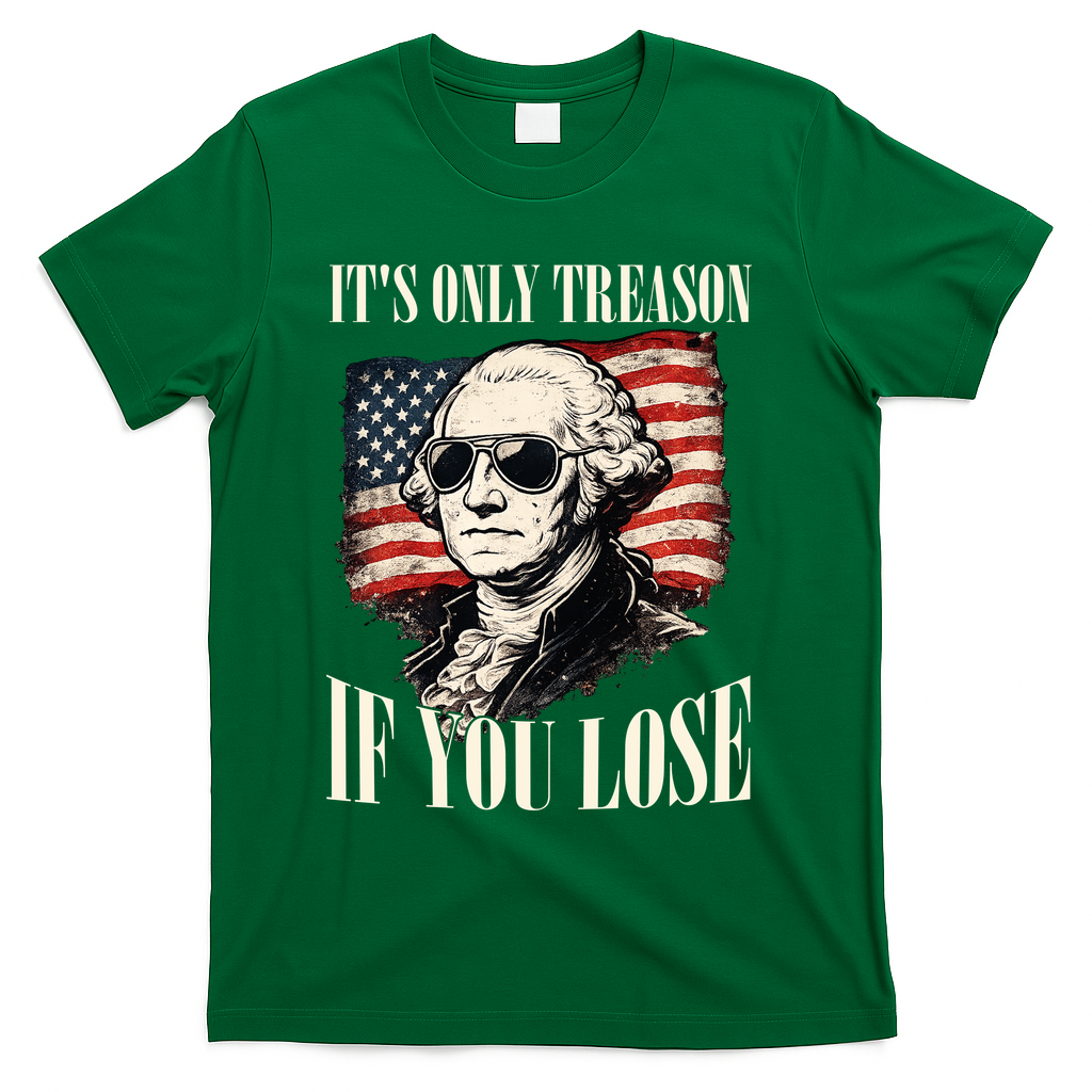 Washington Only Treason If You Lose T-Shirt - Green