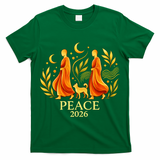 Walk Peace 2026 World Peace Monks Aloka Dog Spiritual T-Shirt