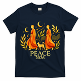 Walk Peace 2026 World Peace Monks Aloka Dog Spiritual T-Shirt