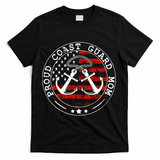 Wo Proud Coast Guard Mom Us Military Mothers Day Wo T-Shirt - Black