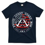 Wo Proud Coast Guard Mom Us Military Mothers Day Wo T-Shirt - Navy