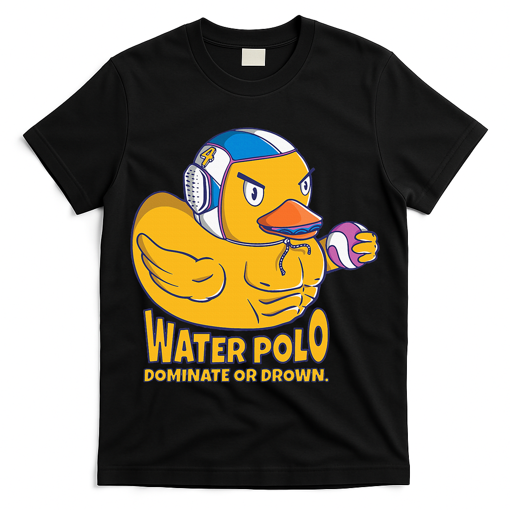Water Polo Rubber Duck Dominate Or Drown On T-Shirt