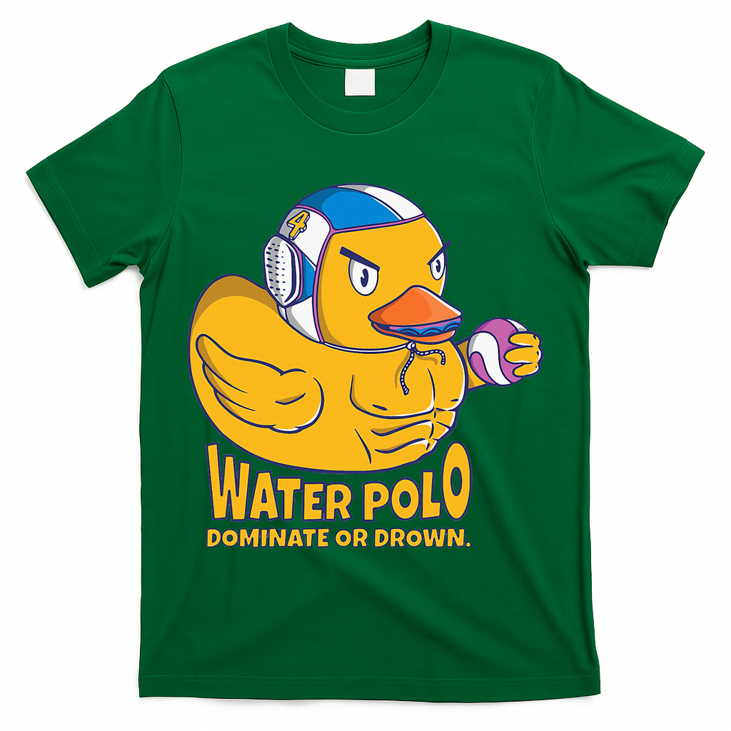 Water Polo Rubber Duck Dominate Or Drown On T-Shirt