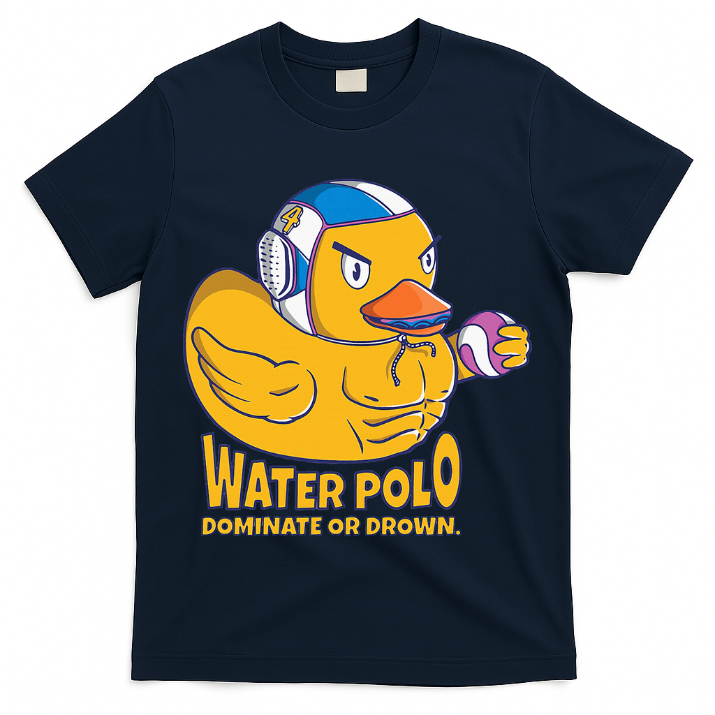 Water Polo Rubber Duck Dominate Or Drown On T-Shirt