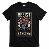 Womens Resist Fascism Protest Trump Anti Trump T-Shirt - Black