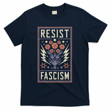 Womens Resist Fascism Protest Trump Anti Trump T-Shirt - Navy