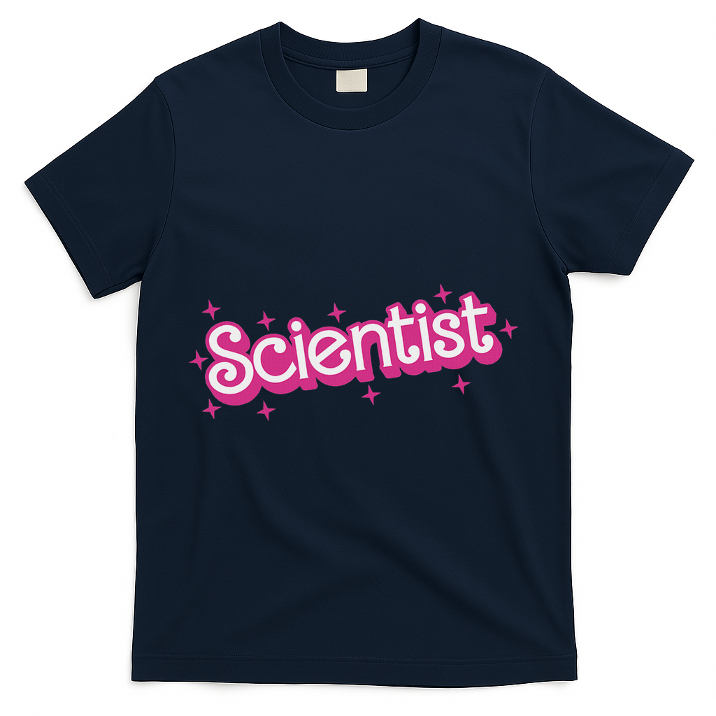 Women Retro Scientist Science Teacher Back To School T-Shirt - Navy