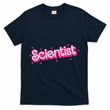 Women Retro Scientist Science Teacher Back To School T-Shirt - Navy
