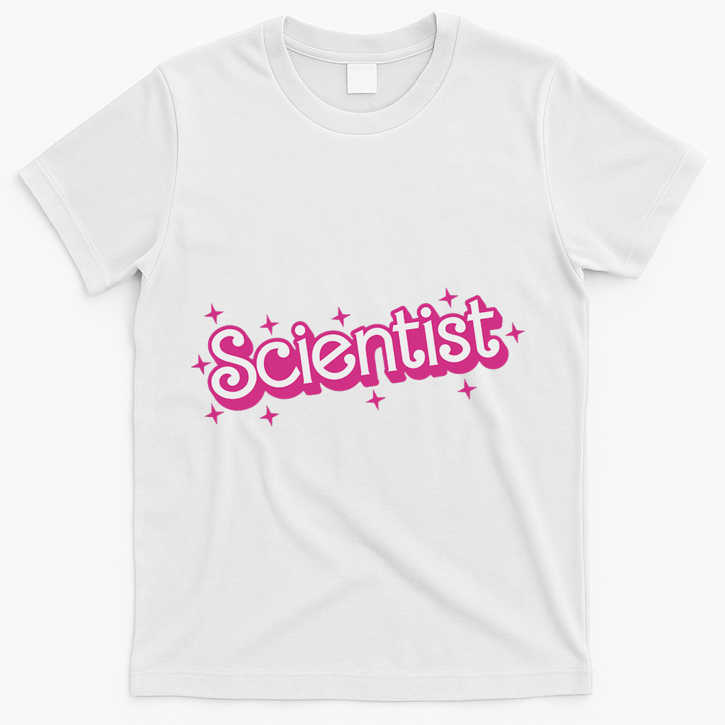 Women Retro Scientist Science Teacher Back To School T-Shirt - White