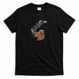 Whimsy squirrels pattern - Black