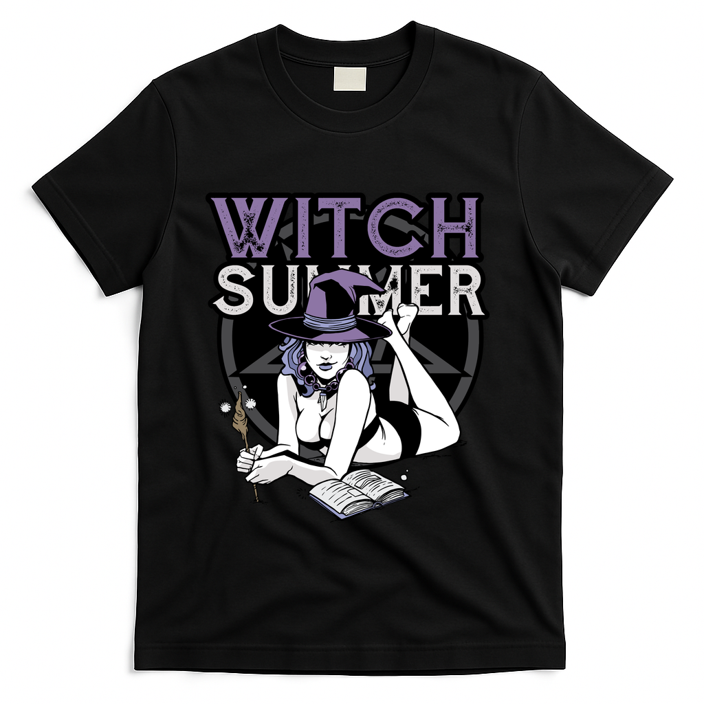Witch Summer T-Shirt - Black