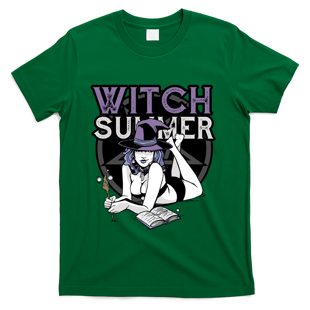 Witch Summer T-Shirt - Green