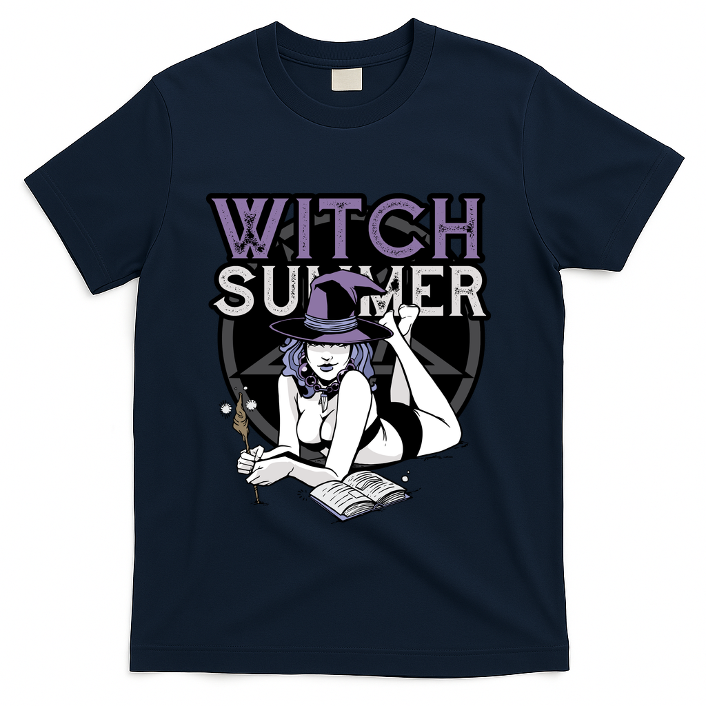 Witch Summer T-Shirt - Navy