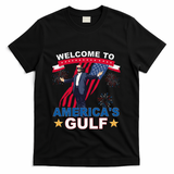 Welcome To AmericaS Gulf Mexico Funny President Trump T-Shirt - Black