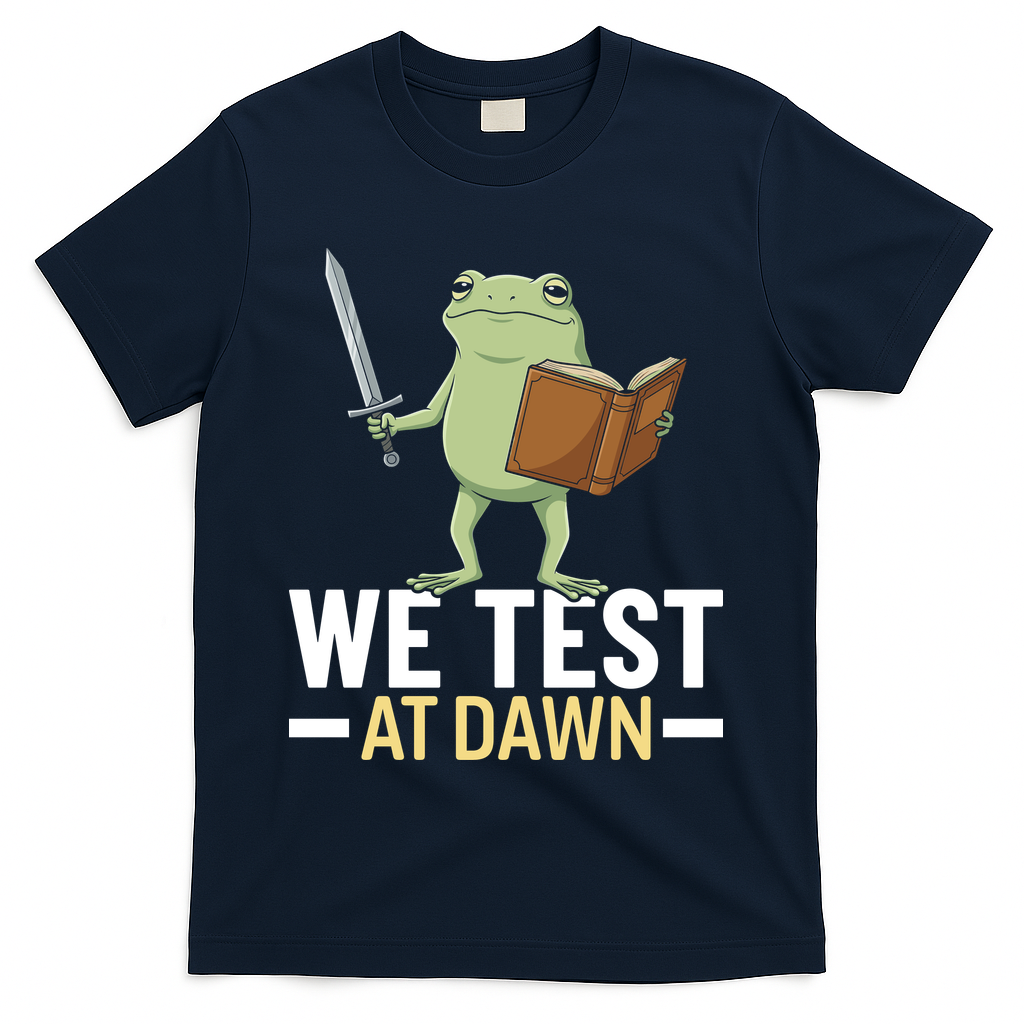We Test At Dawn T-Shirt - Navy