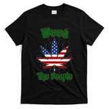 Weed The People Marijuana Usa Flag Funny T-Shirt