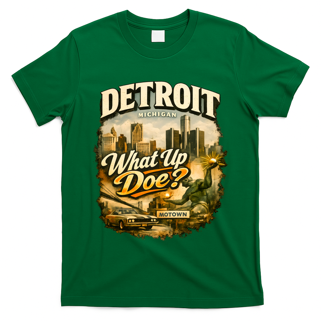 What Up Doe Detroit Michigan Motown T-Shirt