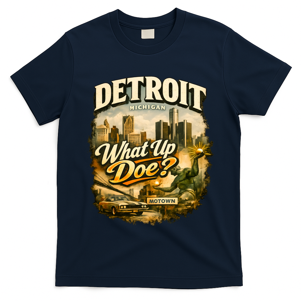 What Up Doe Detroit Michigan Motown T-Shirt