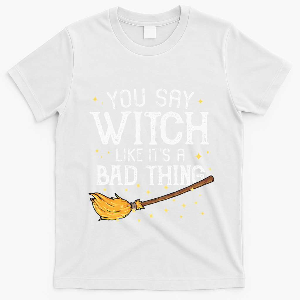 Witchy Vibes Halloween Present T-Shirt - White