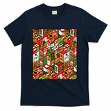 Xmass Geometry Pattern - Navy