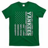 Yankee American Flag T-Shirt - Green