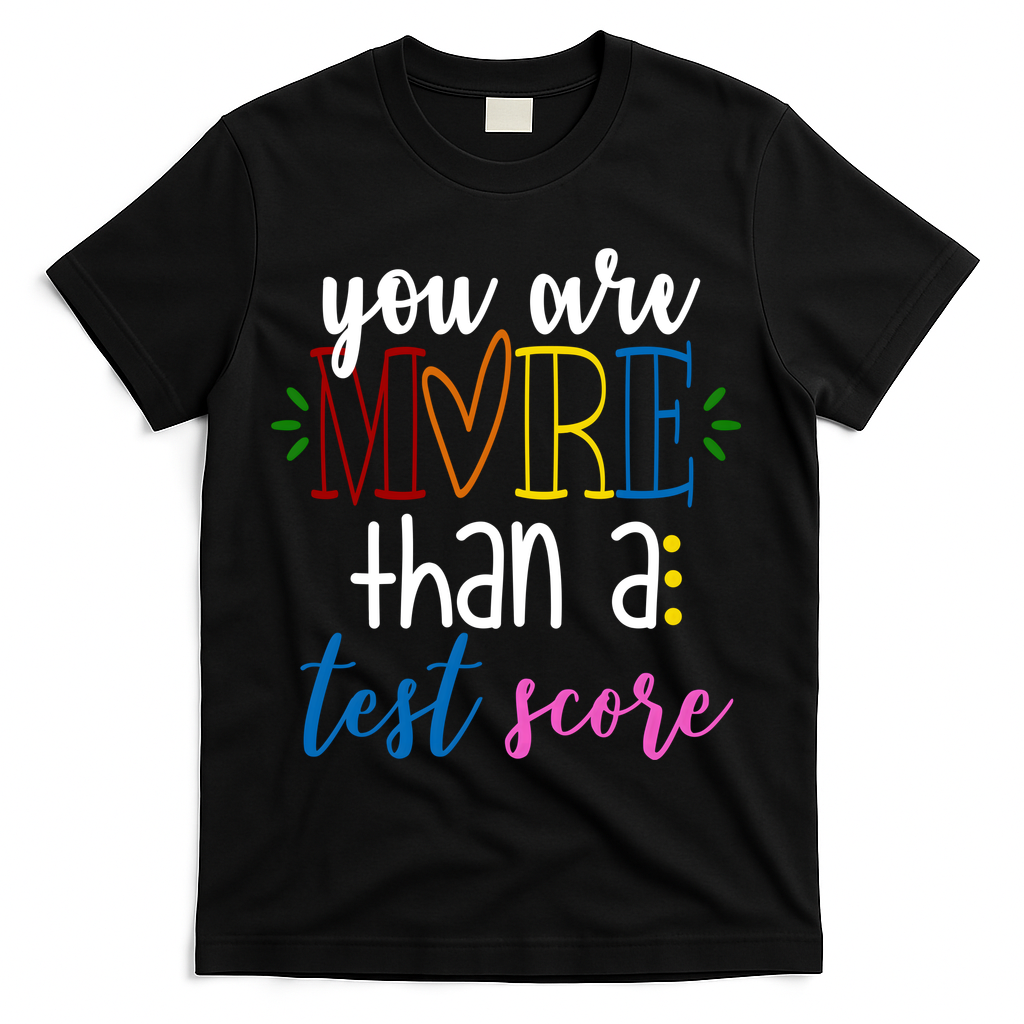 You Are More Than A Test Score T-Shirt - Black