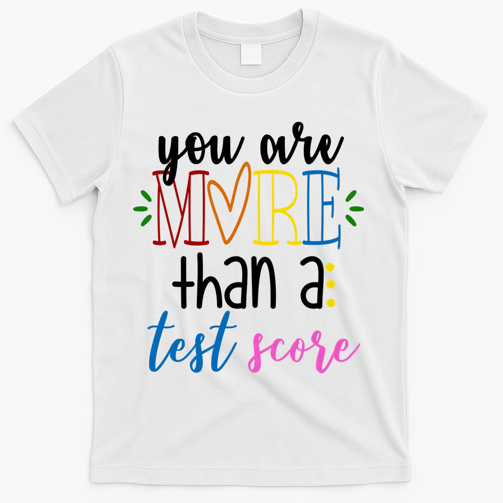 You Are More Than A Test Score T-Shirt - White