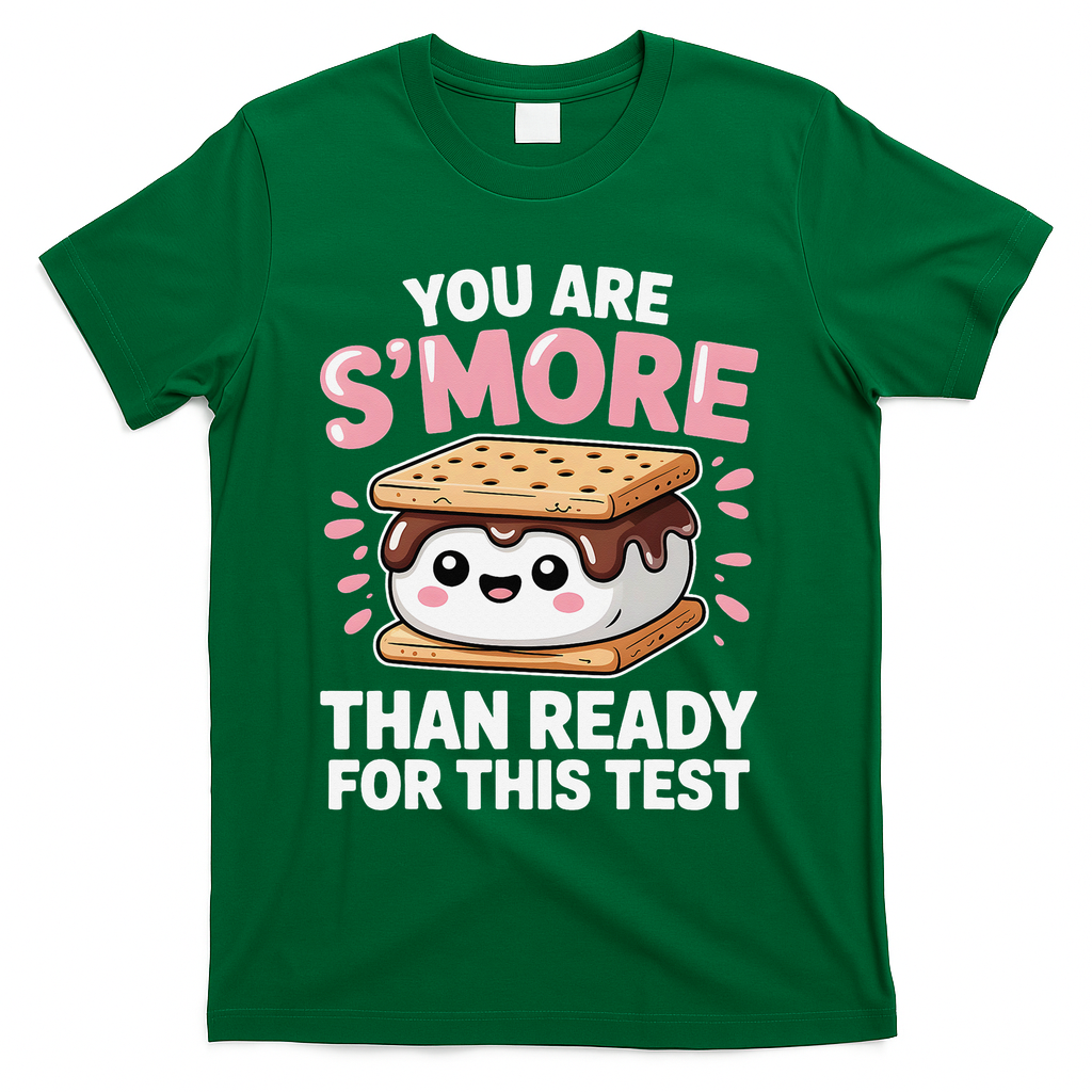 You Are Smore Than Ready For This Test Day Teacher T-Shirt - Green