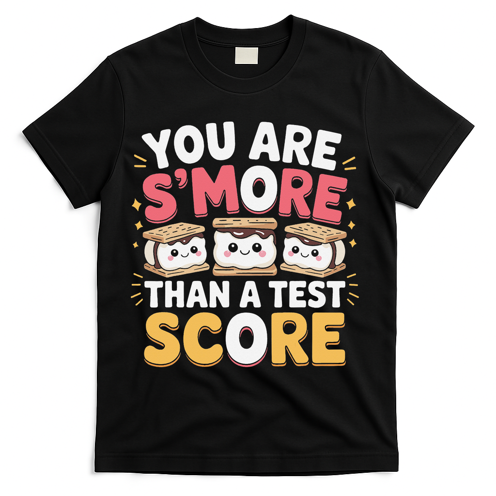 You Are Smore Than A Test Score Test Day Teacher T-Shirt - Black