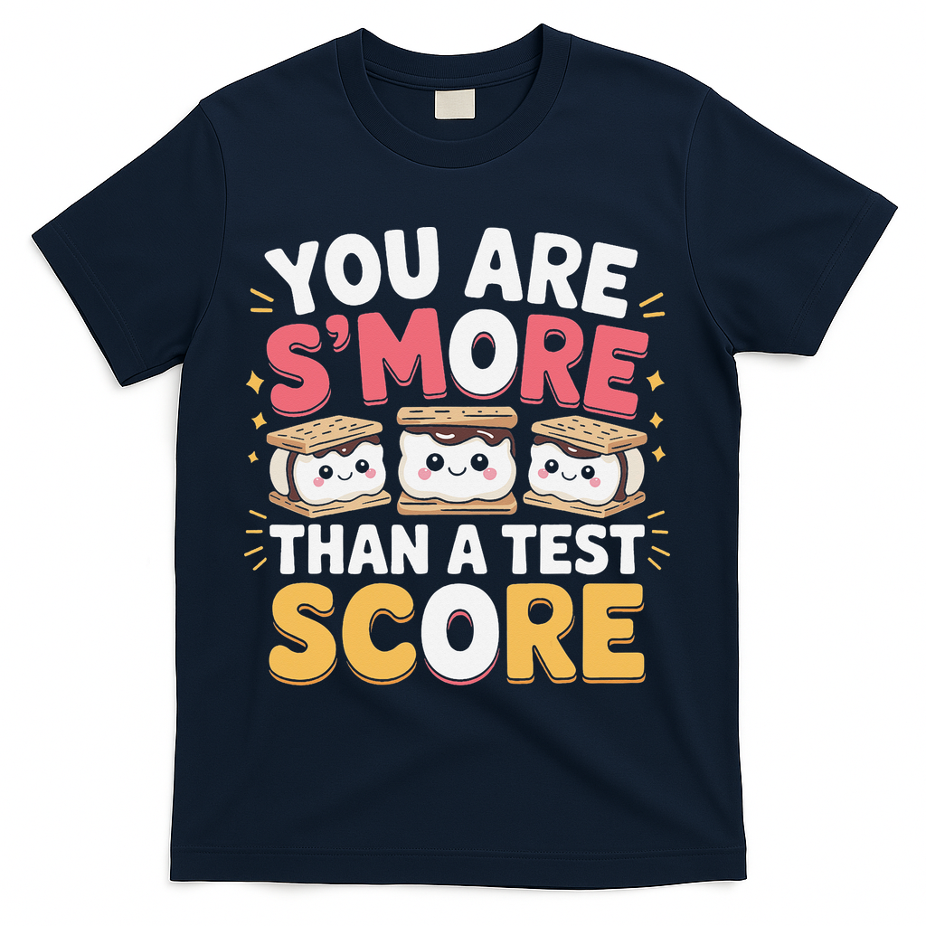 You Are Smore Than A Test Score Test Day Teacher T-Shirt - Navy