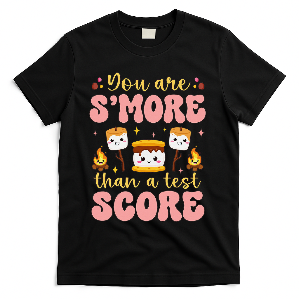 You Are Smore Than Ready For This Test Test Day Teacher 1 Gift T-Shirt - Black