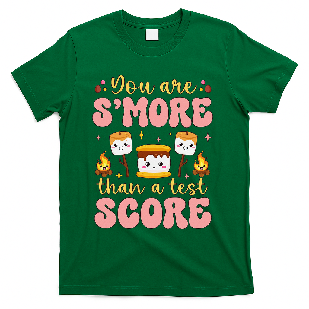 You Are Smore Than Ready For This Test Test Day Teacher 1 Gift T-Shirt - Green