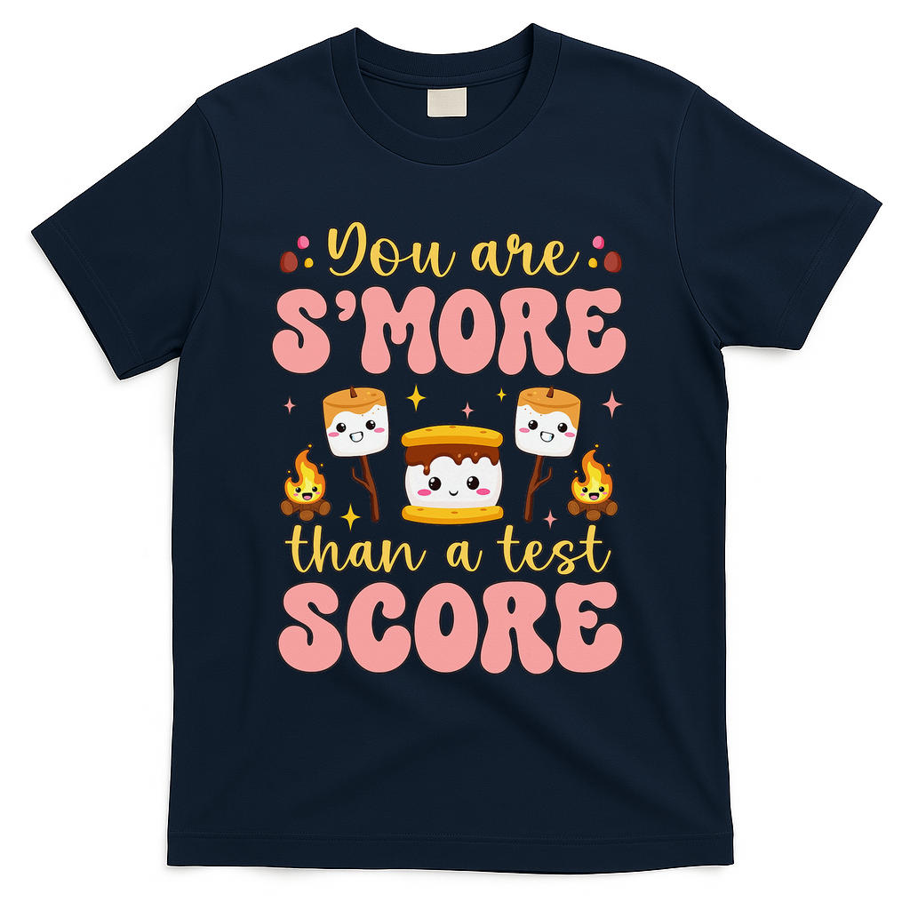 You Are Smore Than Ready For This Test Test Day Teacher 1 Gift T-Shirt - Navy