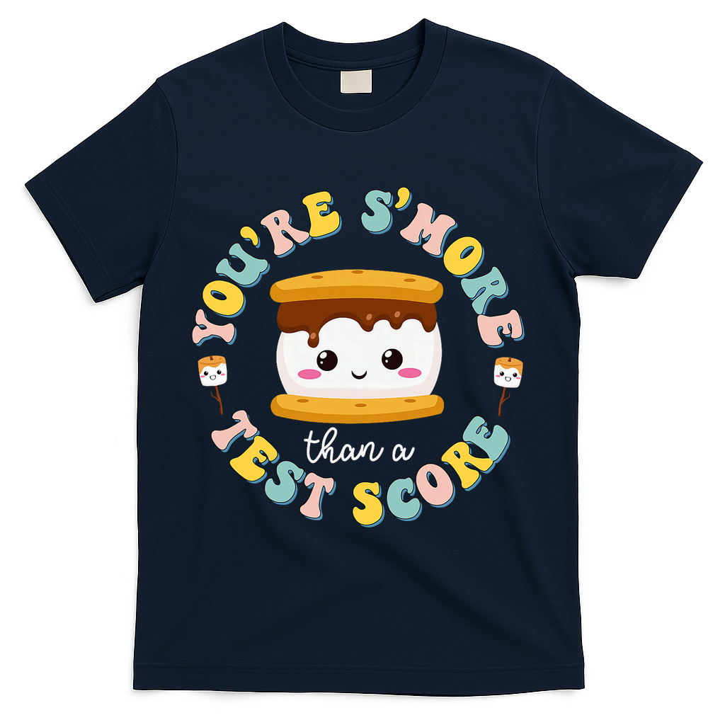 You Are S'more Than Ready For This Test Test Day Teacher T-Shirt - Navy