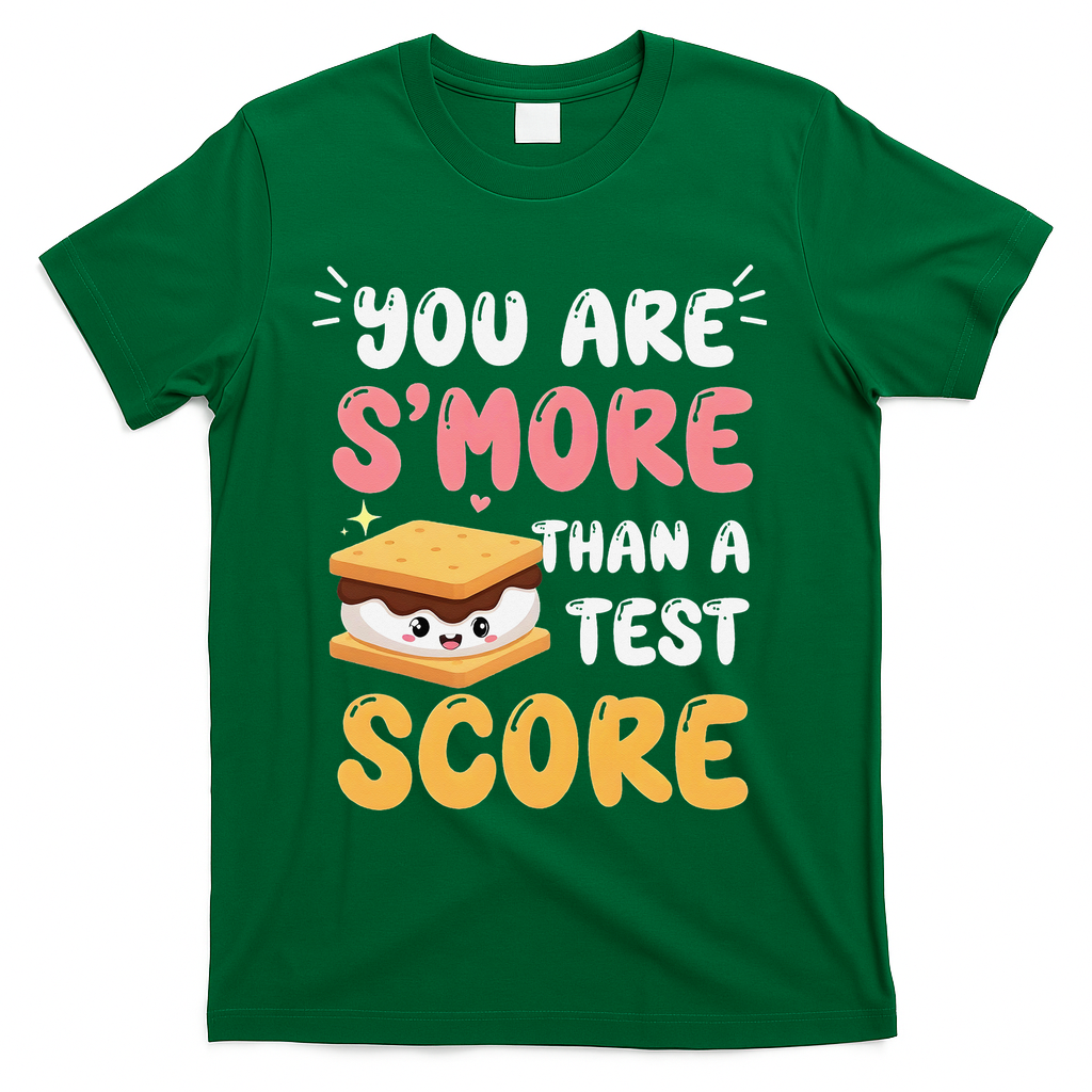 You Are Smore Than A Test Score State Test Day Teacher T-Shirt - Green