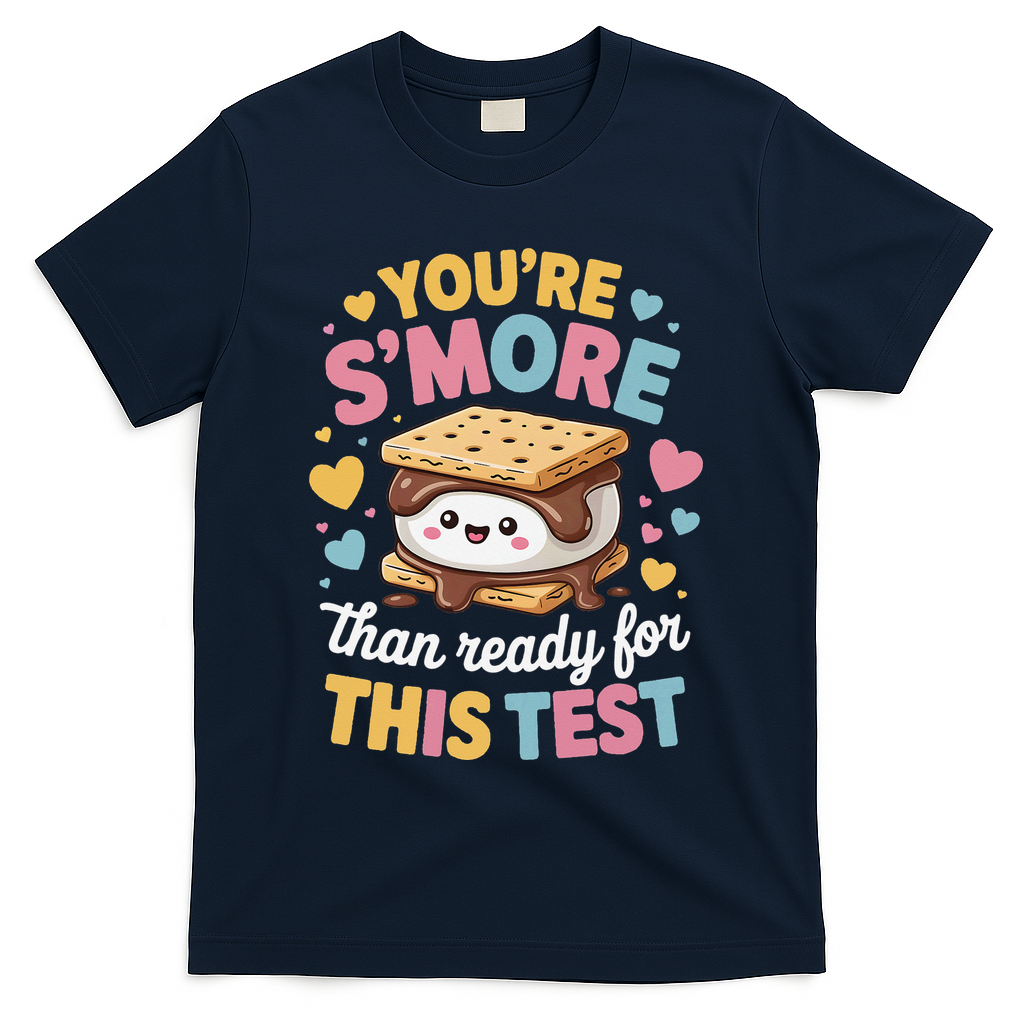You Are Smore Than Ready For This Test Test Day Teacher T-Shirt - Navy