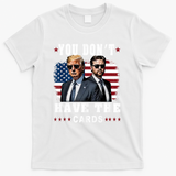 You don’t have the cards Funny Trump-Vance Us Flag  T-Shirt - White