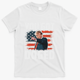 You Got Doged Funny Trump Vintage American Flag Doged T-Shirt - White