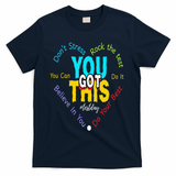 You Got This DonT Stress Rock The Test Test Day Teacher T-Shirt - Navy