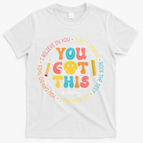 You Got This Don't Stress Rock The Test Day Teacher T-Shirt - White