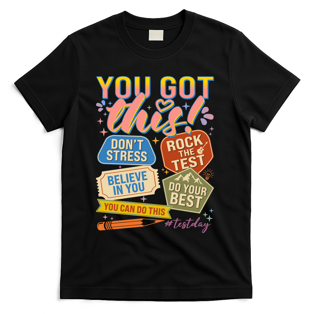 You Got This #Testday State Testing T-Shirt - Black