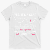 Yes ItS A Scar I Call It My Tittoo T-Shirt - White