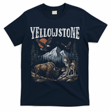 Yellowstone National Park Vintage 90s T-Shirt - Navy