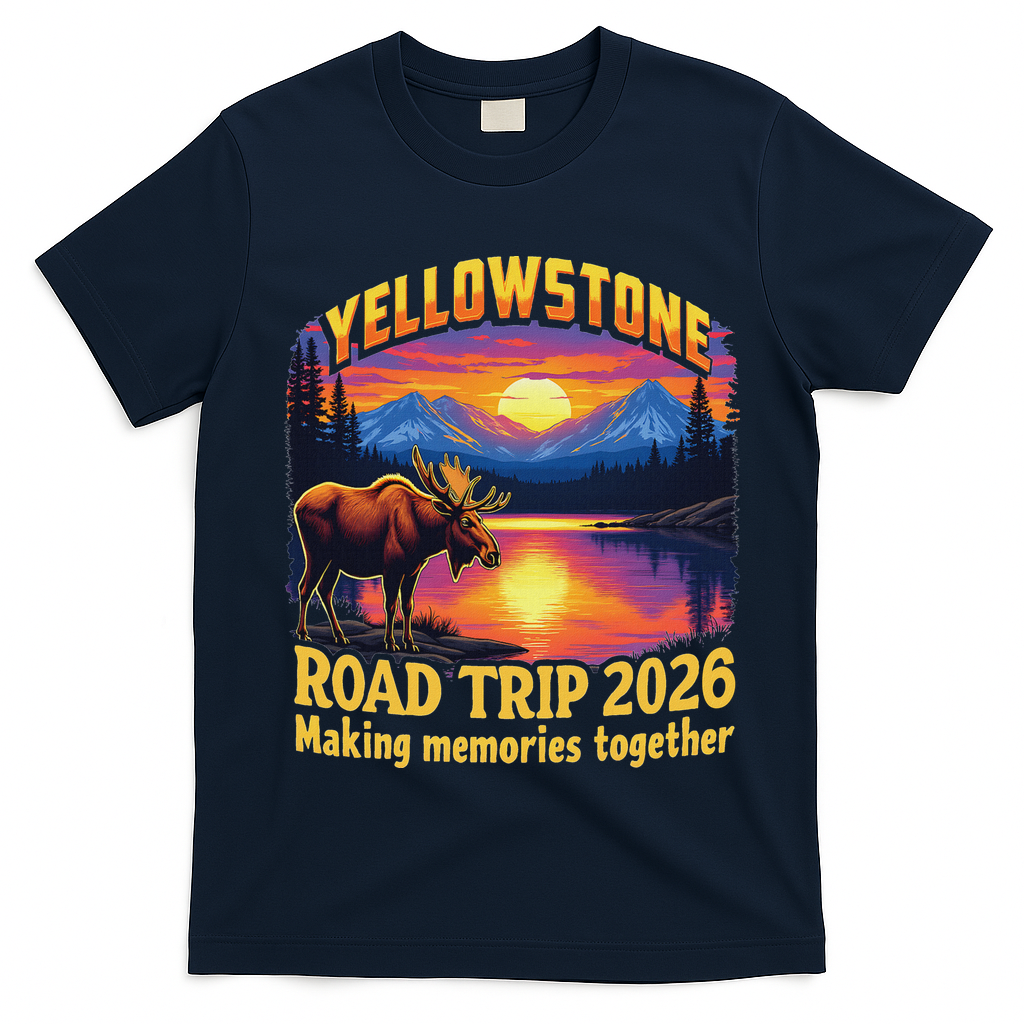 Yellowstone Road Trip 2026 Making Memories Together T-Shirt