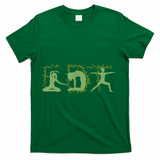 Yoga Subtle Anti Trump Floral Political Not My President T-Shirt - Green