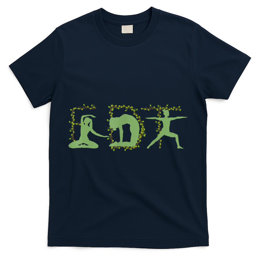 Yoga Subtle Anti Trump Floral Political Not My President T-Shirt - Navy