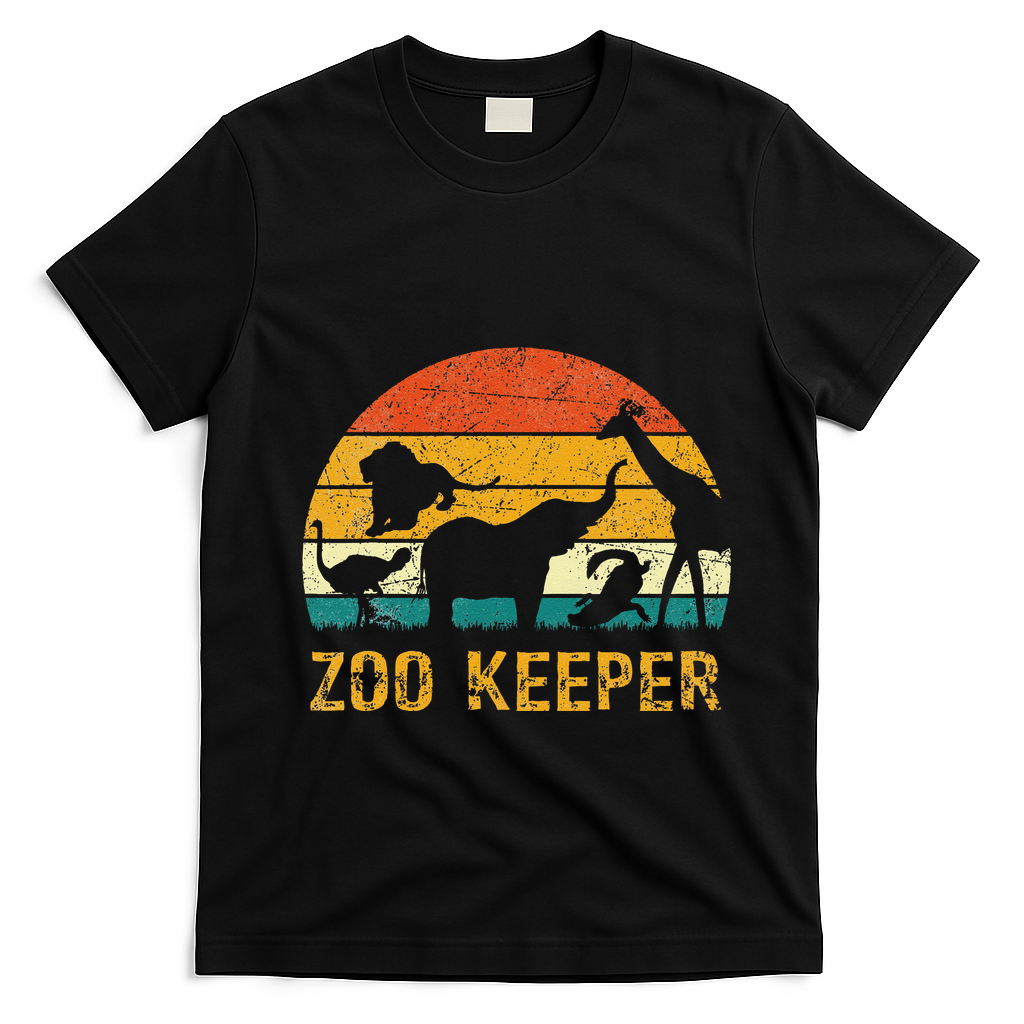 Zoo Keeper Funny Halloween Costume T-Shirt - Black